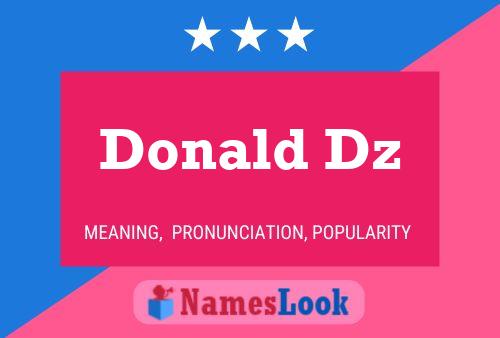 Постер имени Donald Dz