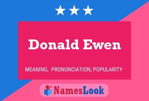 Постер имени Donald Ewen