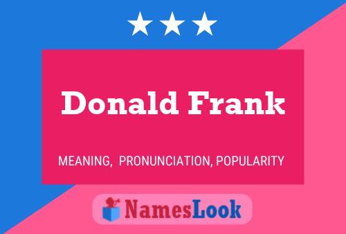 Постер имени Donald Frank