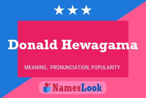 Постер имени Donald Hewagama