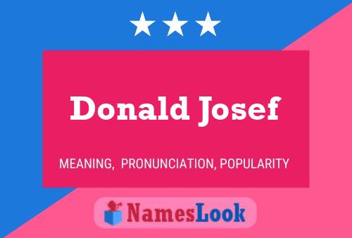 Постер имени Donald Josef