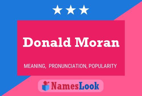 Постер имени Donald Moran