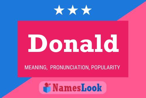 Постер имени Donald