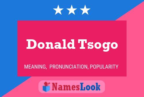 Постер имени Donald Tsogo