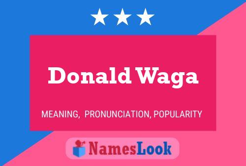 Постер имени Donald Waga