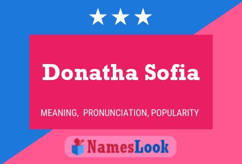 Постер имени Donatha Sofia