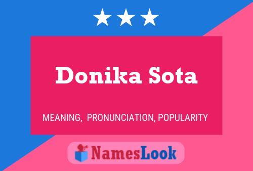 Постер имени Donika Sota