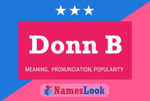 Постер имени Donn B