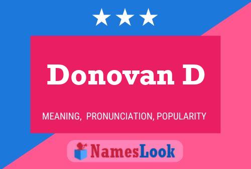 Постер имени Donovan D