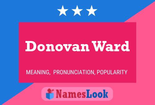 Постер имени Donovan Ward