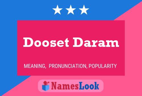 Постер имени Dooset Daram