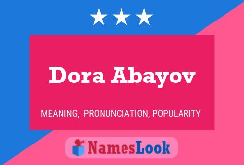 Постер имени Dora Abayov