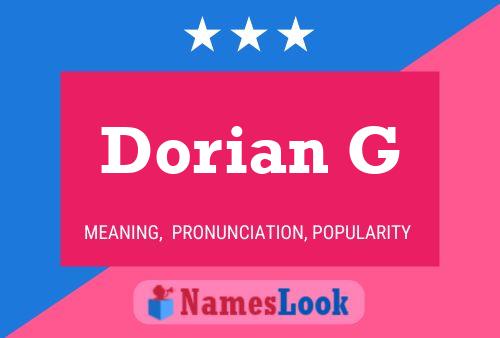 Постер имени Dorian G