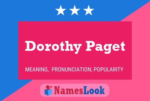 Постер имени Dorothy Paget