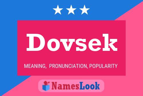 Постер имени Dovsek