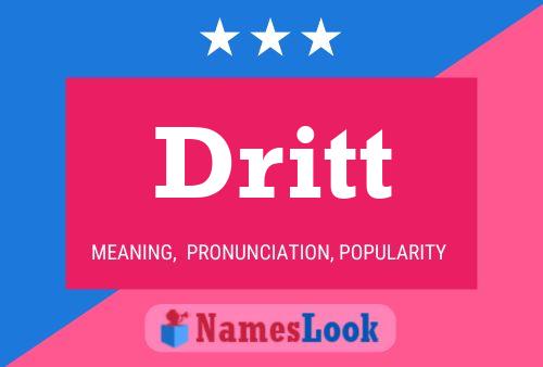 Постер имени Dritt