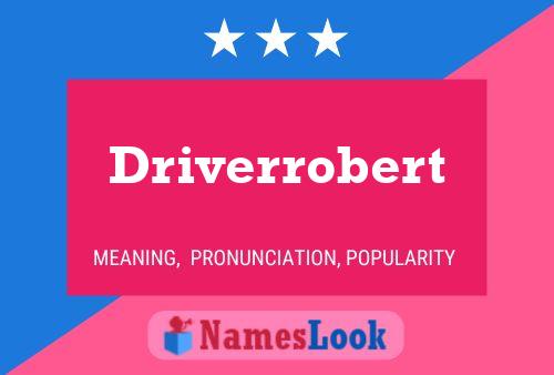 Постер имени Driverrobert