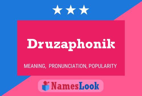 Постер имени Druzaphonik