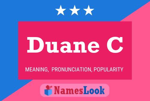 Постер имени Duane C