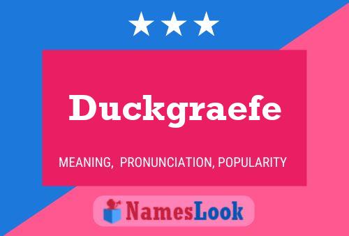 Постер имени Duckgraefe