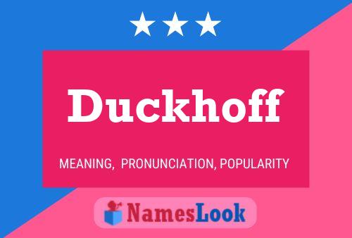 Постер имени Duckhoff