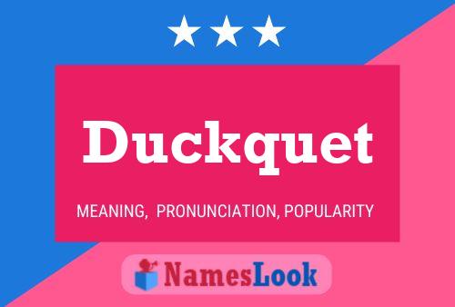 Постер имени Duckquet