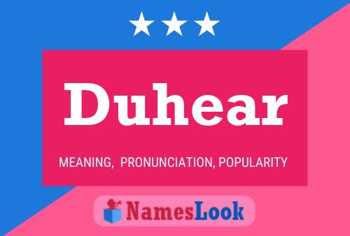 Постер имени Duhear