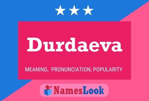 Постер имени Durdaeva