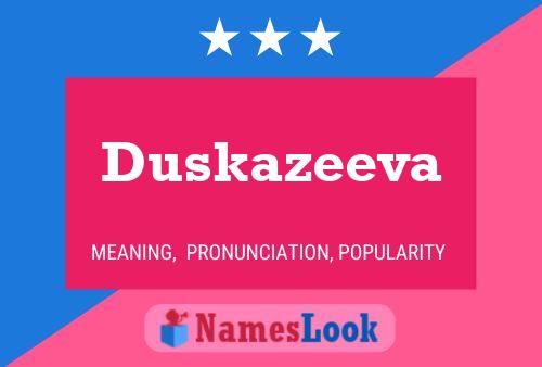 Постер имени Duskazeeva