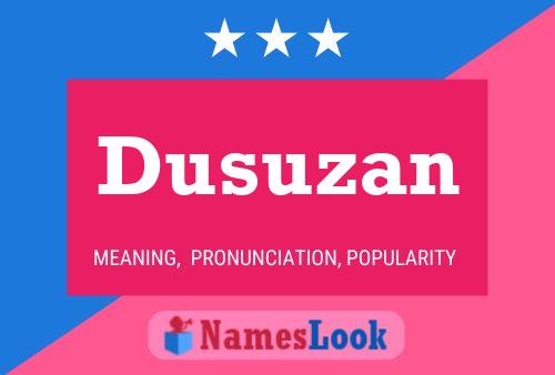 Постер имени Dusuzan