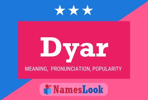 Постер имени Dyar