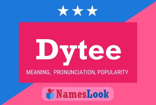 Постер имени Dytee