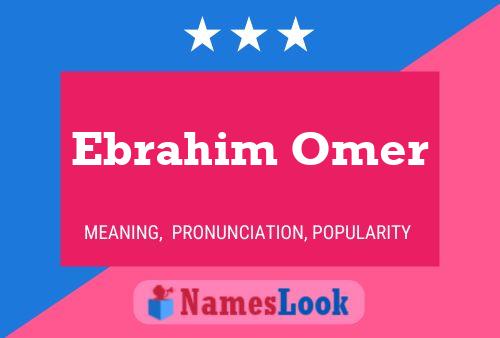 Постер имени Ebrahim Omer