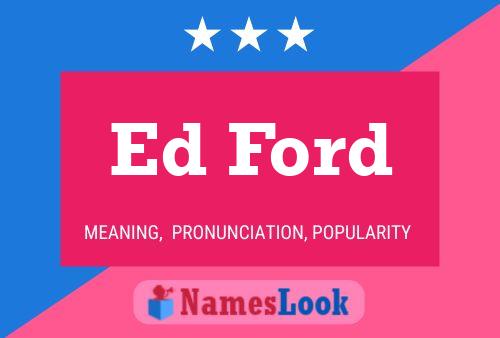 Постер имени Ed Ford