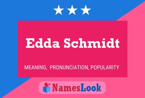 Постер имени Edda Schmidt