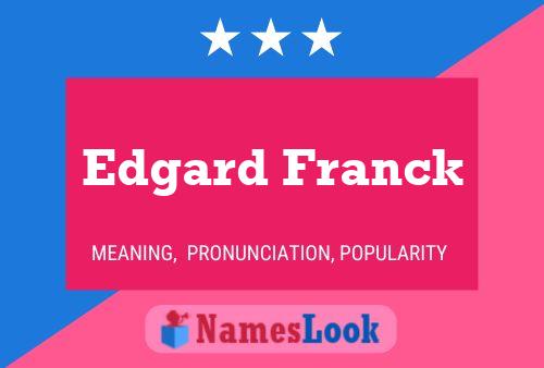 Постер имени Edgard Franck