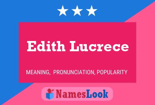 Постер имени Edith Lucrece