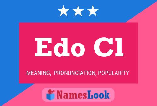 Постер имени Edo Cl