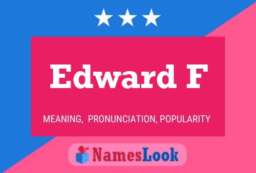 Постер имени Edward F