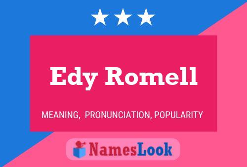 Постер имени Edy Romell