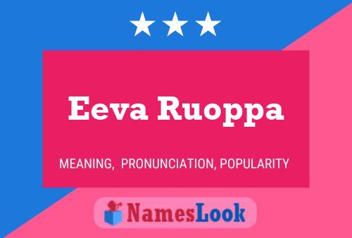 Постер имени Eeva Ruoppa