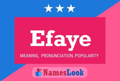 Постер имени Efaye