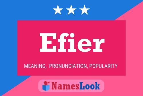 Постер имени Efier