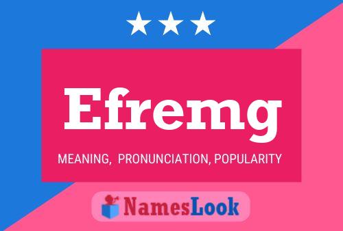 Постер имени Efremg