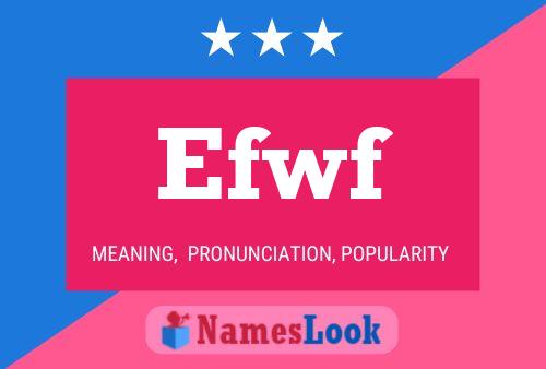 Постер имени Efwf