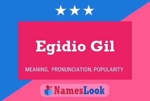 Постер имени Egidio Gil