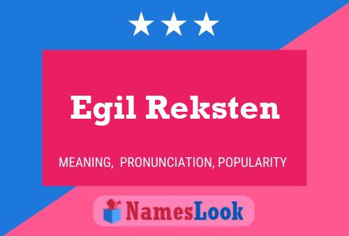 Постер имени Egil Reksten