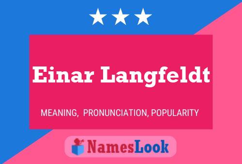 Постер имени Einar Langfeldt