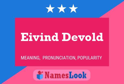 Постер имени Eivind Devold