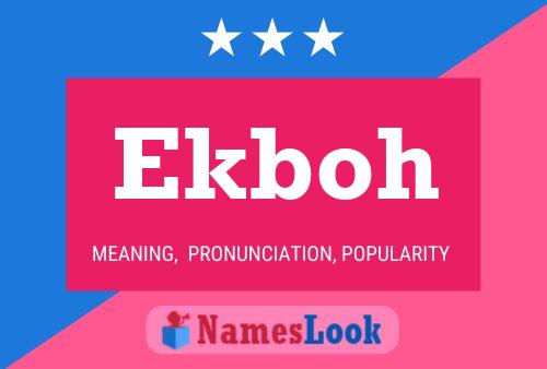 Постер имени Ekboh